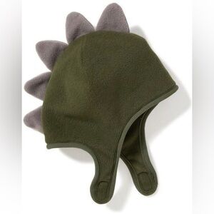 Green Dinosaur Fleece Hat